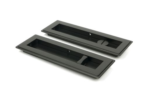 Click Here To Enlarge This Photo Of 50120 From the Anvil Aged Bronze 175mm Art Deco Rectangular Pull - Privacy Set