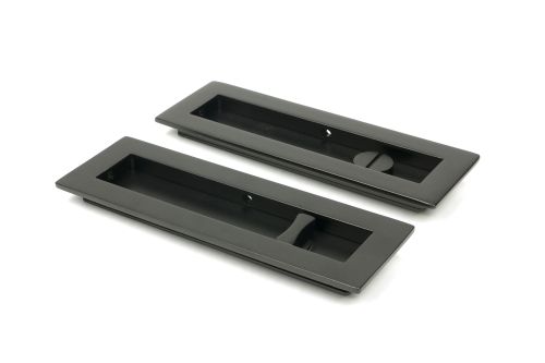 Click Here To Enlarge This Photo Of 50122 From the Anvil Aged Bronze 175mm Plain Rectangular Pull - Privacy Set