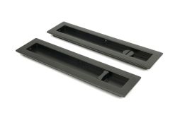 50123 From the Anvil Aged Bronze 250mm Plain Rectangular Pull - Privacy Set