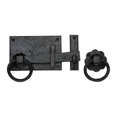 Click Here To Enlarge This Photo Of TC570LH M.Marcus The Tudor Collection Collection Gate Latch Black Iron