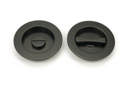 50131 From the Anvil Aged Bronze 75mm Plain Round Pull - Privacy Set