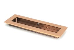 50136 From the Anvil Polished Bronze 175mm Plain Rectangular Pull