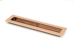 50137 From the Anvil Polished Bronze 250mm Plain Rectangular Pull