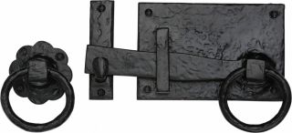 TC570RH M.Marcus The Tudor Collection Collection Gate Latch Black Iron