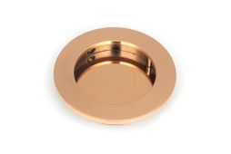 50145 From the Anvil Polished Bronze 75mm Plain Round Pull