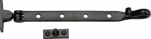 Click Here To Enlarge This Photo Of TC580 254 M.Marcus The Tudor Collection Casement Window Stay Shepherd'S Crook Pattern 10" Black Iron
