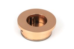 50151 From the Anvil Polished Bronze 34mm Round Finger Edge Pull