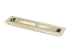 50155 From the Anvil Polished Nickel 250mm Plain Rectangular Pull