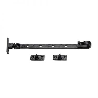 Click Here To Enlarge This Photo Of TC580 305 M.Marcus The Tudor Collection Casement Window Stay Shepherd'S Crook Pattern 12" Black Iron