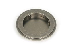 50179 From the Anvil Pewter 75mm Art Deco Round Pull