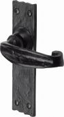 TC610 M.Marcus The Tudor Collection Door Handle Lever Latch Wellington Design Black Iron