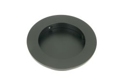 50217 From the Anvil Matt Black 75mm Plain Round Pull
