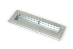 50636 From the Anvil Satin Chrome 175mm Art Deco Rectangular Pull
