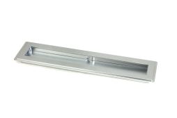 50637 From the Anvil Satin Chrome 250mm Art Deco Rectangular Pull