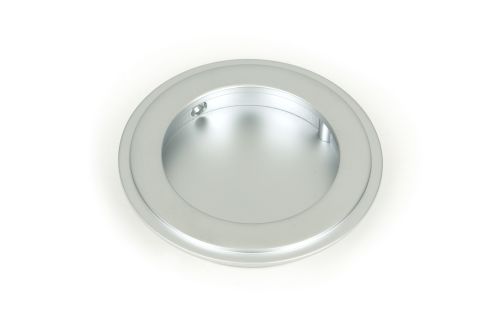 Click Here To Enlarge This Photo Of 50645 From the Anvil Satin Chrome 75mm Art Deco Round Pull