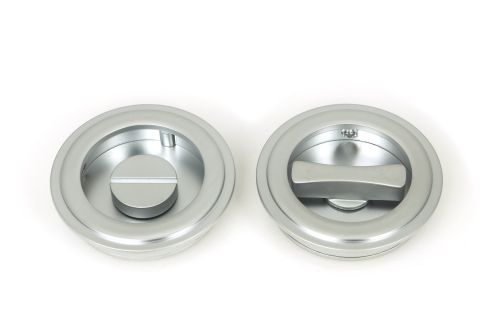 Click Here To Enlarge This Photo Of 50648 From the Anvil Satin Chrome 60mm Art Deco Round Pull - Privacy Set