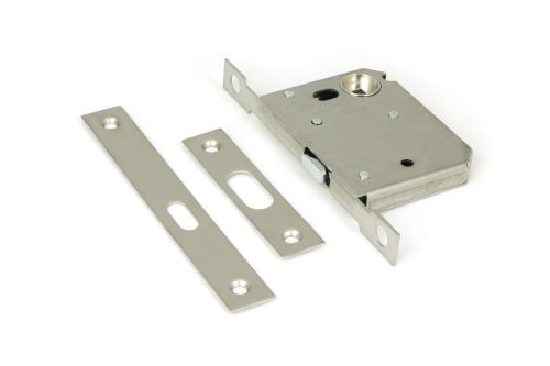 Click Here To Enlarge This Photo Of 50666 From the Anvil Satin Stainless Steel 50mm Bathroom Sliding Door Lock