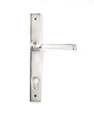 Click Here To Enlarge This Photo Of 49801 From the Anvil Polished Marine SS (316) Avon Slimline Lever Espag. Lock Set - 92mm centres - 212mm screw centres