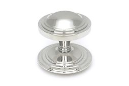 49807 From the Anvil Polished Marine SS (316) Art Deco Centre Door Knob