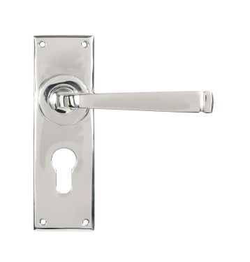 Click Here To Enlarge This Photo Of 49831 From the Anvil Polished Marine SS (316) Avon Lever Euro Lock Set