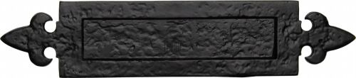 Click Here To Enlarge This Photo Of TC770 M.Marcus The Tudor Collection Fleur De Lys Letterplate Black Iron