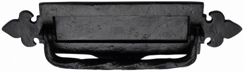 Click Here To Enlarge This Photo Of TC772 M.Marcus The Tudor Collection Fleur De Lys Postal Knocker Black Iron