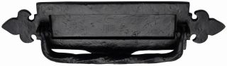 TC772 M.Marcus The Tudor Collection Fleur De Lys Postal Knocker Black Iron
