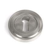 49865 From the Anvil Satin Marine SS (316) Round Escutcheon (Art Deco)