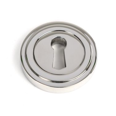 Click Here To Enlarge This Photo Of 49869 From the Anvil Polished Marine SS (316) Round Escutcheon (Art Deco)