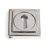 49871 From the Anvil Polished Marine SS (316) Round Escutcheon (Square)
