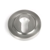 49872 From the Anvil Satin Marine SS (316) Round Euro Escutcheon (Plain)