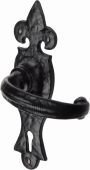 TC800 M.Marcus The Tudor Collection Door Handle Lever Lock Wroxeter Design Black Iron