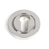 49876 From the Anvil Polished Marine SS (316) Round Euro Escutcheon (Plain)