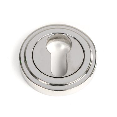 Click Here To Enlarge This Photo Of 49877 From the Anvil Polished Marine SS (316) Round Euro Escutcheon (Art Deco)