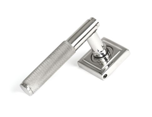 Click Here To Enlarge This Photo Of 50068 From the Anvil Satin Marine SS (316) Brompton Lever on Rose Set (Square) - Unsprung