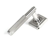 50072 From the Anvil Polished Marine SS (316) Brompton Lever on Rose Set (Square) - Unsprung