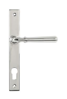 Click Here To Enlarge This Photo Of 47072 From the Anvil Polished Marine SS (316) Newbury Slimline Lever Espag. Lock Set - 92mm centres - 212mm screw centres