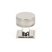 46849 From the Anvil Polished SS (304) Brompton Cabinet Knob - 25mm (Square)