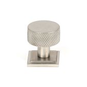 46853 From the Anvil Satin SS (304) Brompton Cabinet Knob - 25mm (Square)