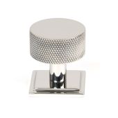 46889 From the Anvil Polished SS (304) Brompton Cabinet Knob - 32mm (Square)