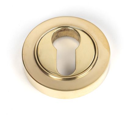 Click Here To Enlarge This Photo Of 50592 From the Anvil Polished Brass Round Euro Escutcheon (Plain)