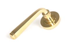 50596 From the Anvil Polished Brass Avon Round Lever on Rose Set (Plain)