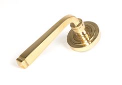 50599 From the Anvil Polished Brass Avon Round Lever on Rose Set (Art Deco) - Unsprung