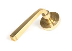 50600 From the Anvil Polished Brass Avon Round Lever on Rose Set (Beehive)