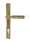 50604 From the Anvil Polished Brass Brompton Slimline Lever Espag. Lock Set - 92mm centres - 212mm screw centres