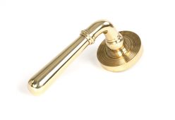 50622 From the Anvil Polished Brass Newbury Lever on Rose Set (Beehive)