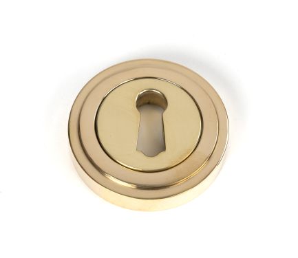 Click Here To Enlarge This Photo Of 50747 From the Anvil Polished Brass Round Escutcheon (Art Deco)