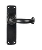 46571 From the Anvil Smooth Black Lever Latch Set