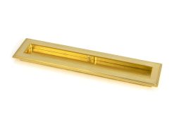 47158 From the Anvil Polished Brass 250mm Art Deco Rectangular Pull