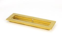 47159 From the Anvil Polished Brass 175mm Plain Rectangular Pull
